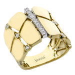 Right Hand Ring in 18k Gold with Diamonds