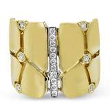 Right Hand Ring in 18k Gold with Diamonds