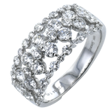 Right Hand Ring in 18k Gold with Diamonds