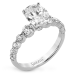 Engagement Ring in 18k Gold with Diamonds