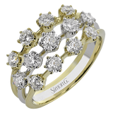 Right Hand Ring in 18k Gold with Diamonds