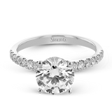 Engagement Ring in 18k Gold with Diamonds