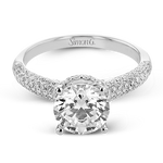 Engagement Ring in 18k Gold with Diamonds