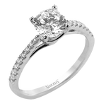 Engagement Ring in 18k Gold with Diamonds