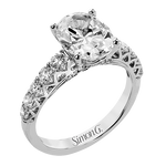 Engagement Ring in 18k Gold with Diamonds