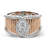 Right Hand Ring in 18k Gold with Diamonds