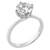 Engagement Ring in 18k Gold with Diamonds