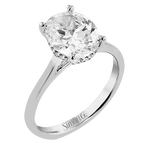 Engagement Ring in 18k Gold with Diamonds
