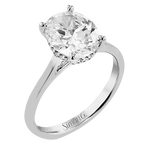 Engagement Ring in 18k Gold with Diamonds