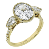 Engagement Ring in 18k Gold with Diamonds