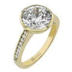 Engagement Ring in 18k Gold with Diamonds