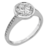 Engagement Ring in 18k Gold with Diamonds