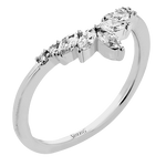 Wedding Band in 18k Gold with Diamonds