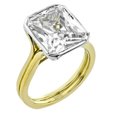 Engagement Ring in 18k Gold with Diamonds