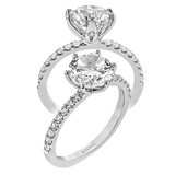 Engagement Ring in 18k Gold with Diamonds