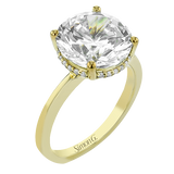 Engagement Ring in 18k Gold with Diamonds