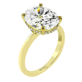 Engagement Ring in 18k Gold with Diamonds