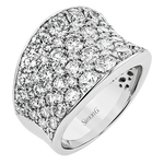 Right Hand Ring in 18k Gold with Diamonds