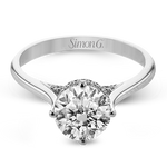 Engagement Ring in 18k Gold with Diamonds