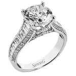 Engagement Ring in 18k Gold with Diamonds