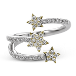 Right Hand Ring in 18k Gold with Diamonds