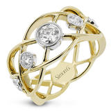 Right Hand Ring in 18k Gold with Diamonds