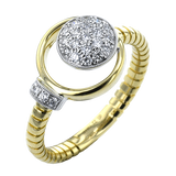 Right Hand Ring in 18k Gold with Diamonds