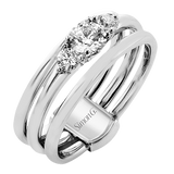 Engagement Ring in 18k Gold with Diamonds