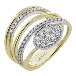 Right Hand Ring in 18k Gold with Diamonds