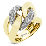 Right Hand Ring in 18k Gold with Diamonds