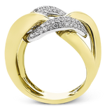 Right Hand Ring in 18k Gold with Diamonds