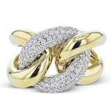 Right Hand Ring in 18k Gold with Diamonds