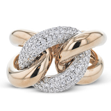 Right Hand Ring in 18k Gold with Diamonds