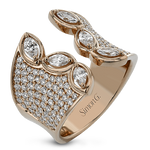 Right Hand Ring in 18k Gold with Diamonds