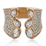 Right Hand Ring in 18k Gold with Diamonds