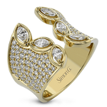 Right Hand Ring in 18k Gold with Diamonds