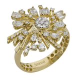 Right Hand Ring in 18k Gold with Diamonds