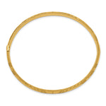 14k 3/16 Laser Cut Hinged Bangle Bracelet