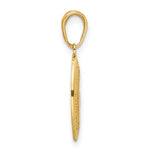 14k Red Enameled Miraculous Medal Pendant