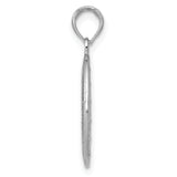 14k White Gold Miraculous Medal Pendant