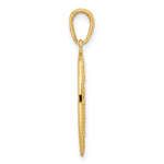 14k Red Enameled Miraculous Medal Pendant