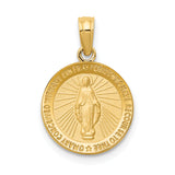 14k Miraculous Medal Pendant