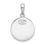 14k White Gold Saint Christopher Medal Charm