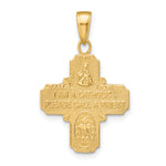 14k 4-Way Medal Pendant