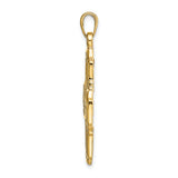 14k Four-Way Medal Pendant