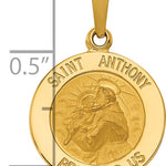 14k Saint Anthony Medal Charm