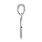 14k White Gold Miraculous Medal Charm