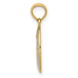 14k w/Rhodium Miraculous Medal Charm