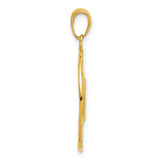14k Diamond-cut Sun with Moon and Stars Charm