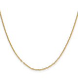 14k 1.5mm Mariners Link Chain